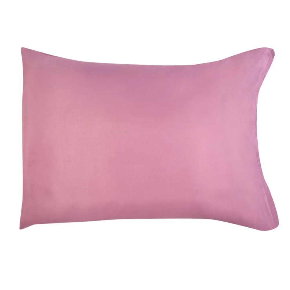 Fronha Avulsa Microfibra Lisa 100% Poliéster 1 Pç - Rose
