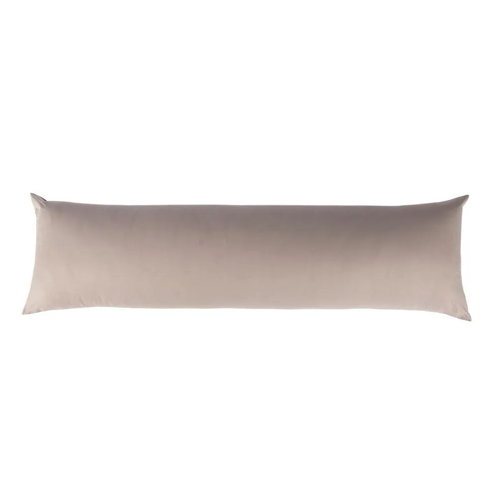 Fronha de Travesseiro Corporal 40Cm X 1,30M Buona Fortuna - Cinza Prata Liso