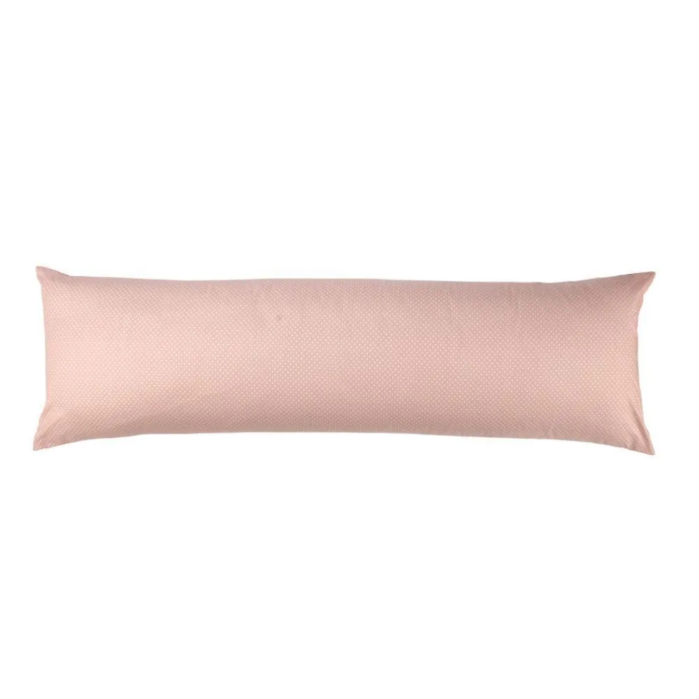 Fronha de Travesseiro Corporal 40Cm X 1,30M Buona Fortuna - Poa Rosa