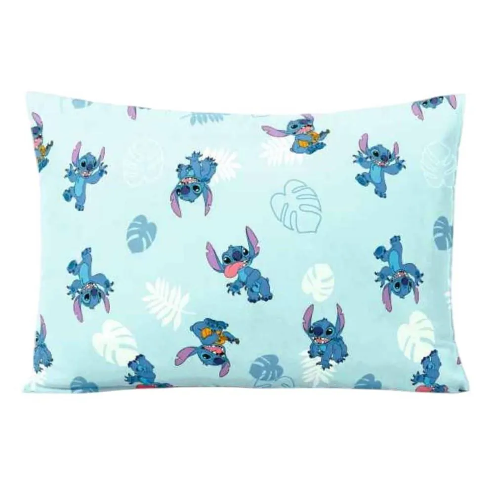 Fronha Infantil Estampada 50X70 cm Disney by Hedrons - Stitch Folhas Rotativo