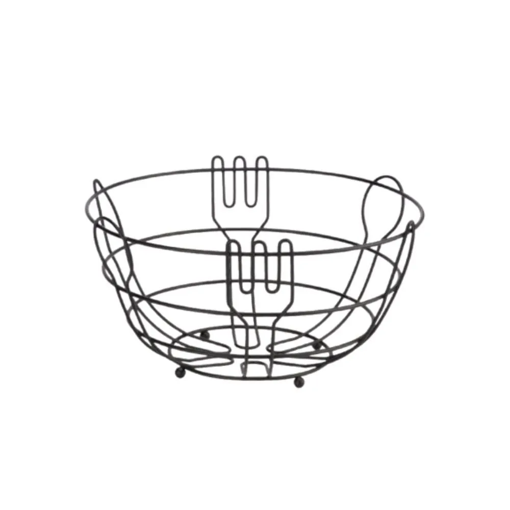 Fruteira de Mesa de Aço Querida Black Arthi - Preto