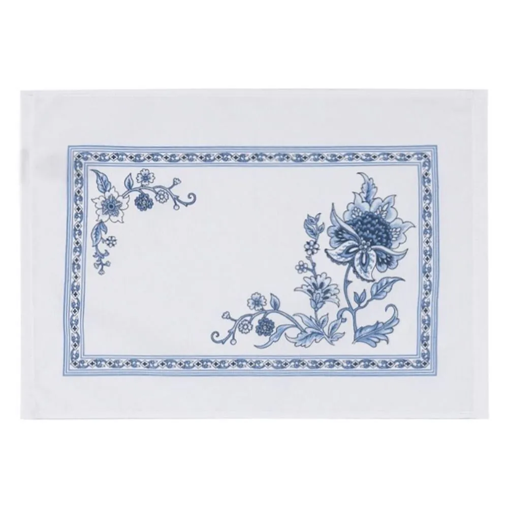 Fundo de Prato 45 X 31 cm Clean Athenas Döhler - Chintz Azul