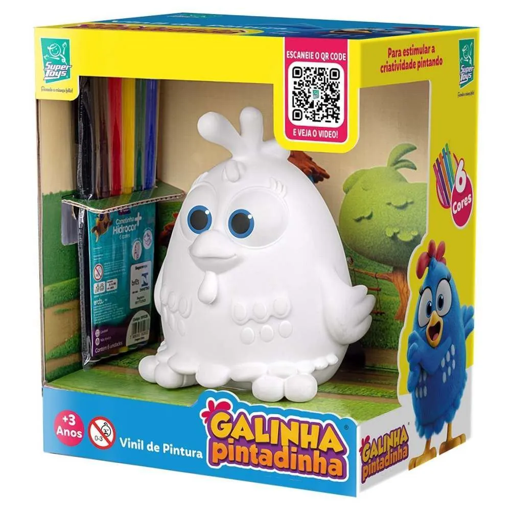 Galinha Pintadinha para Pintar com Canetas Super Toys
