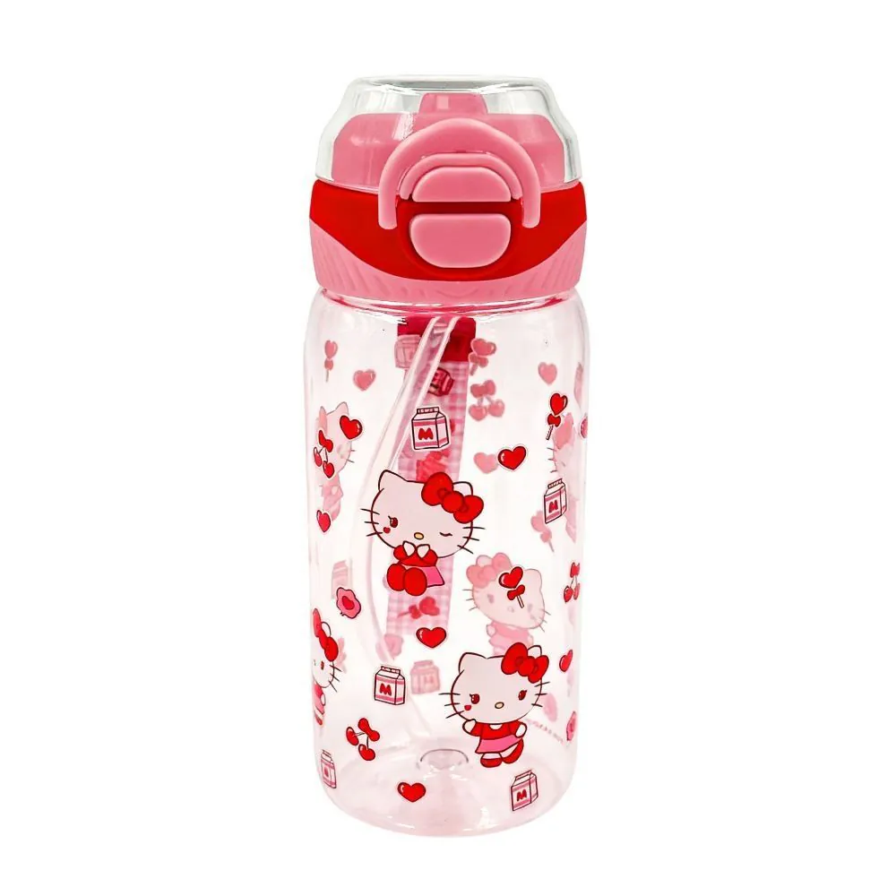 Garrafa de Água 550Ml Sanrio - Hello Kitty Vermelho