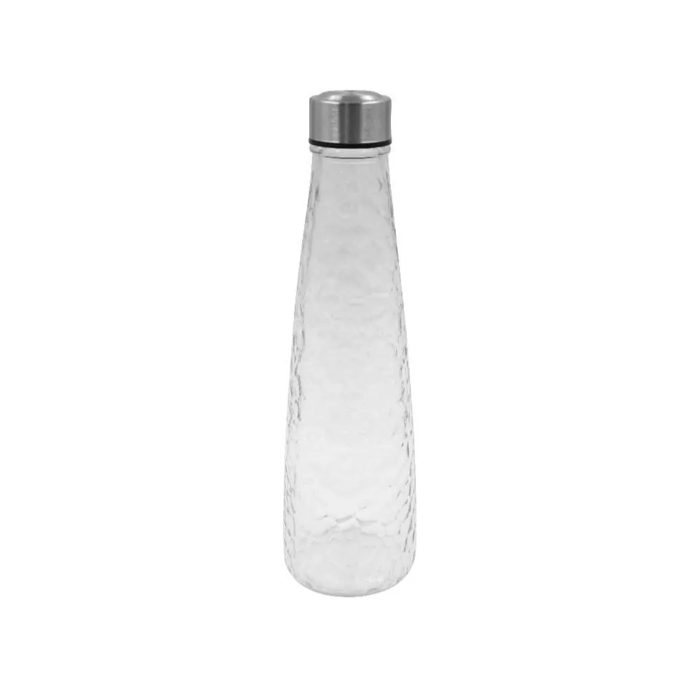 Garrafa de Vidro Relevo 750Ml - Transparente