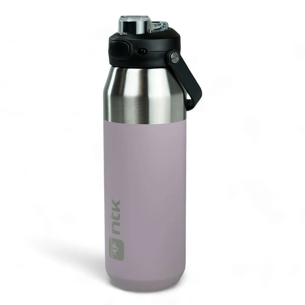 Garrafa Térmica Isomax 1 Litro Aço Inoxidável Nautika - Roxo Prata