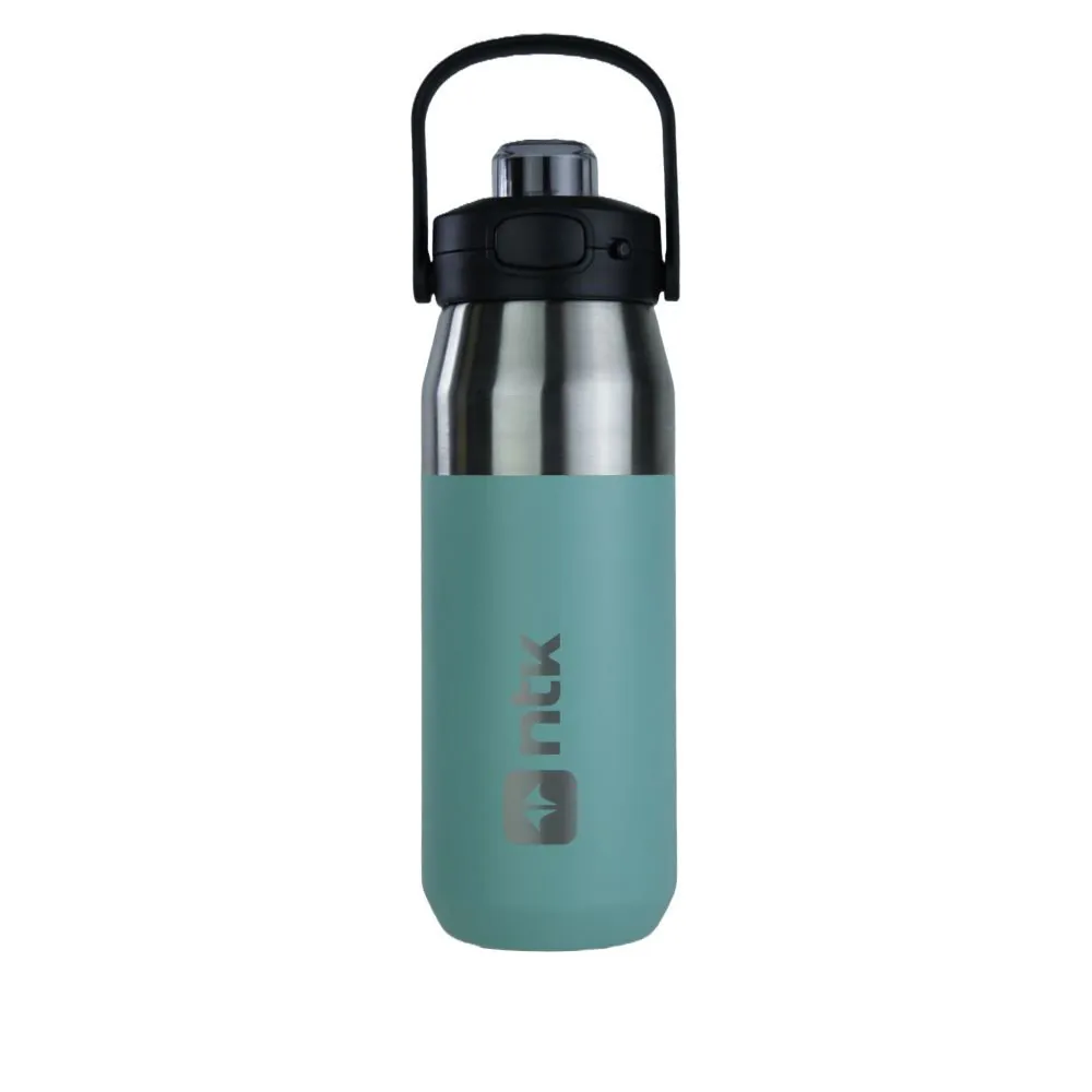 Garrafa Térmica Isomax 750Ml Aço Inoxidável Nautika - Verde Prata