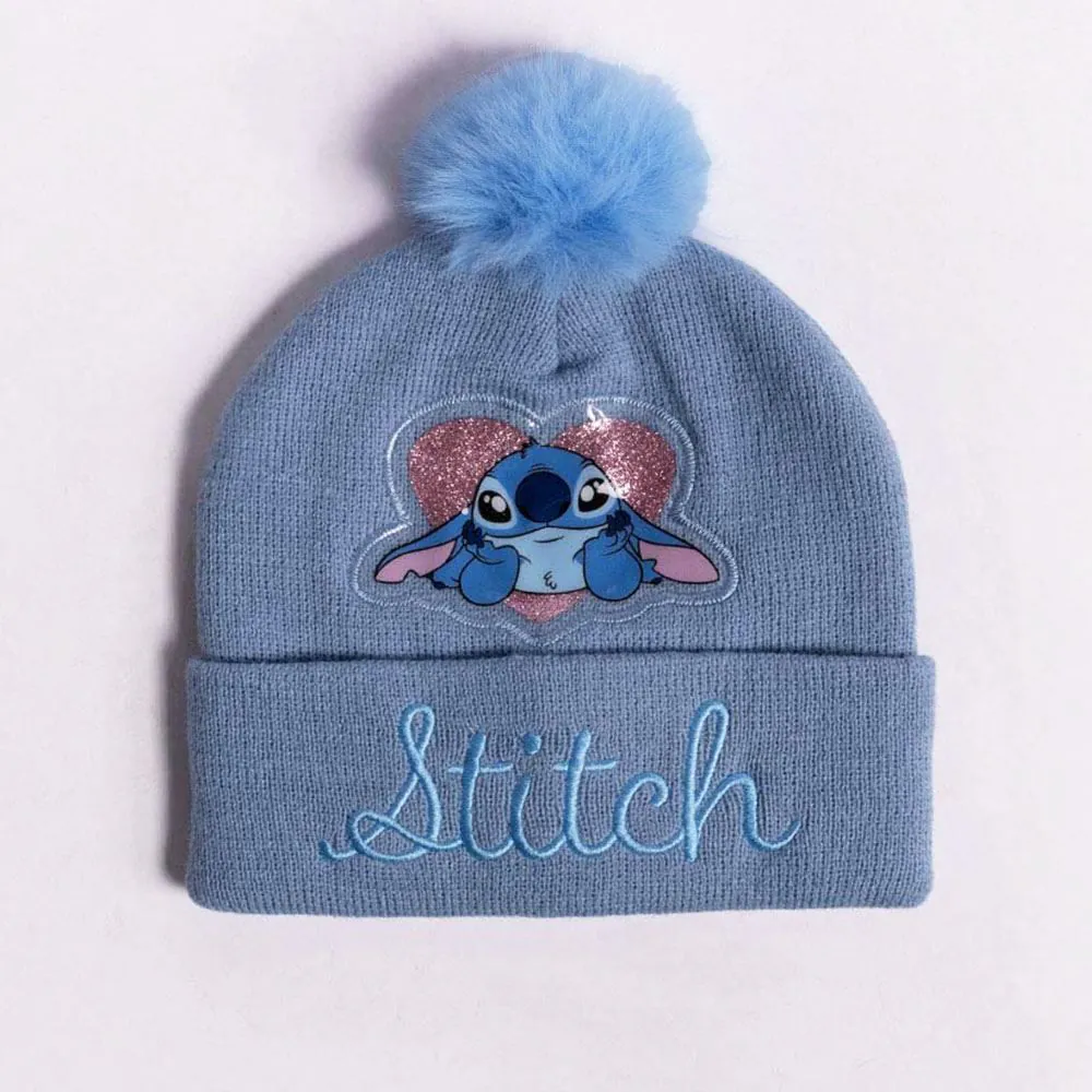 Gorro Infantil Menina em Tricot Disney - Stitch Coracao U