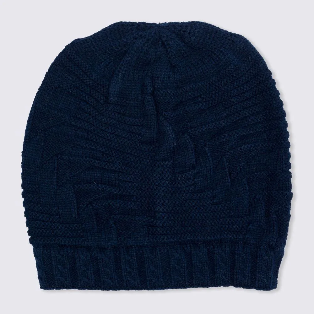 Gorro Tamanho Único Caído Marc Alain - Azul Marinho U