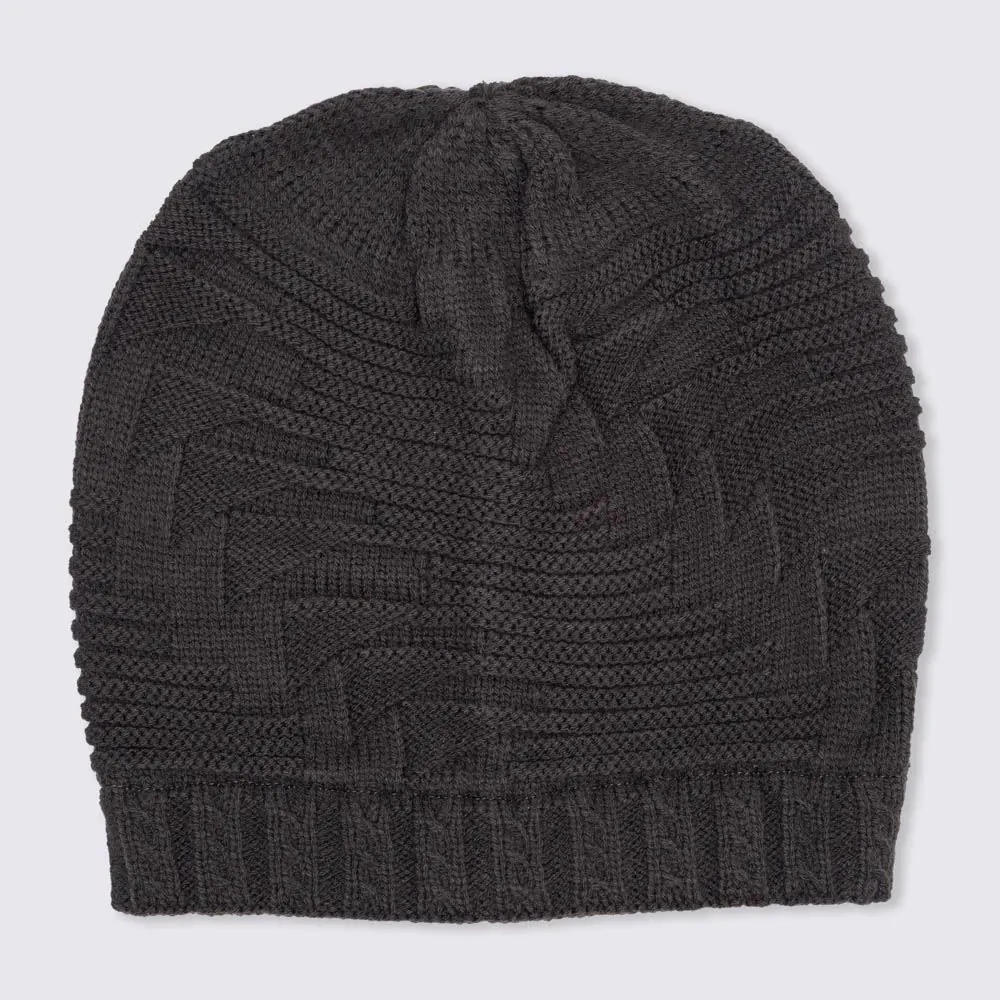 Gorro Tamanho Único Caído Marc Alain - Chumbo U