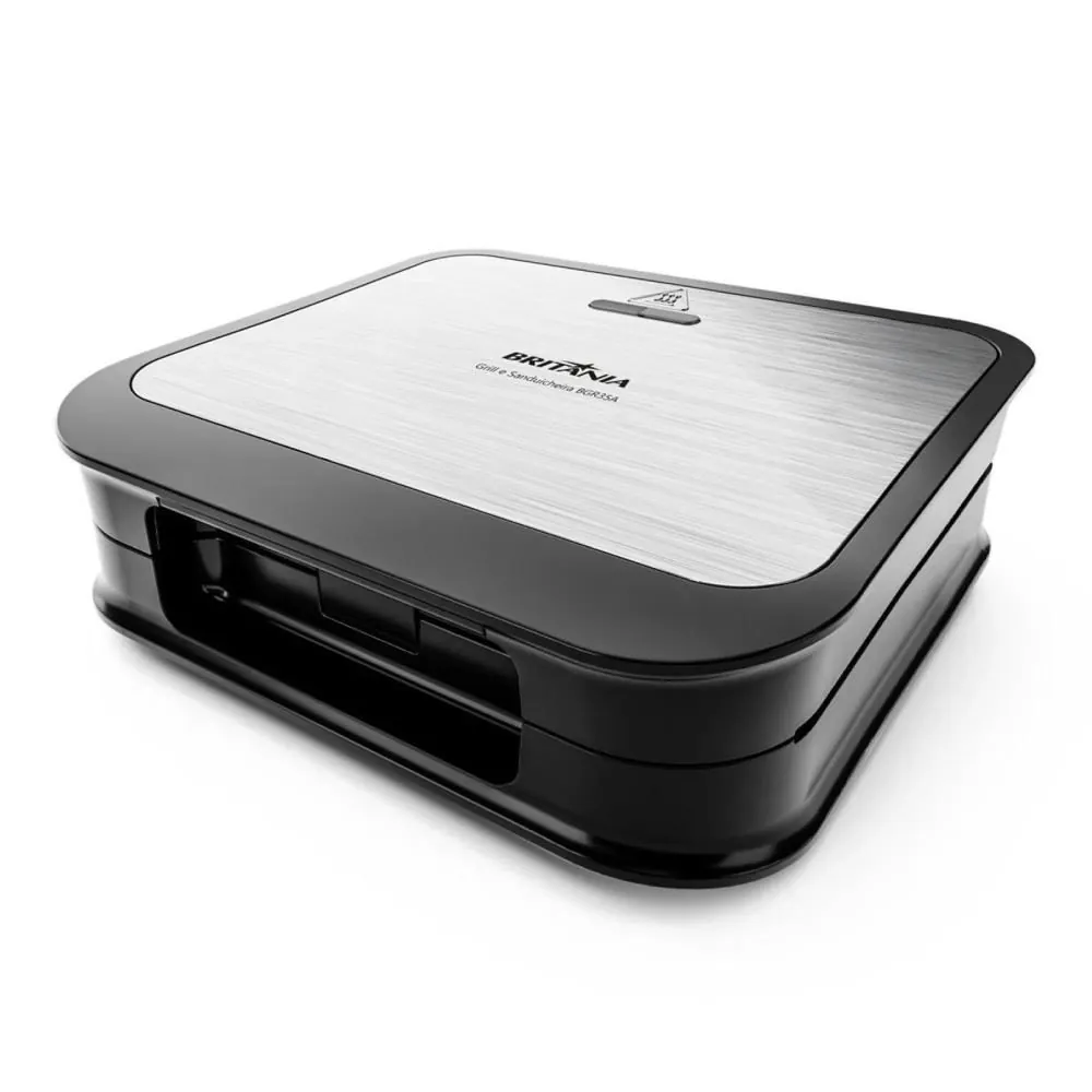 Sanduicheira e Grill Britânia 2 em 1 Redstone 850W BGR35A
