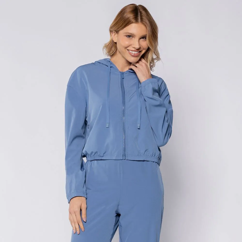 Jaqueta Esportiva Feminina em Tactel Scream Azul