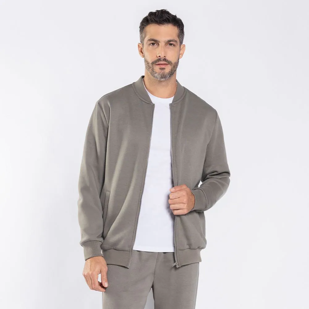 Jaqueta Masculina de Moletom Marc Alain Manjericao