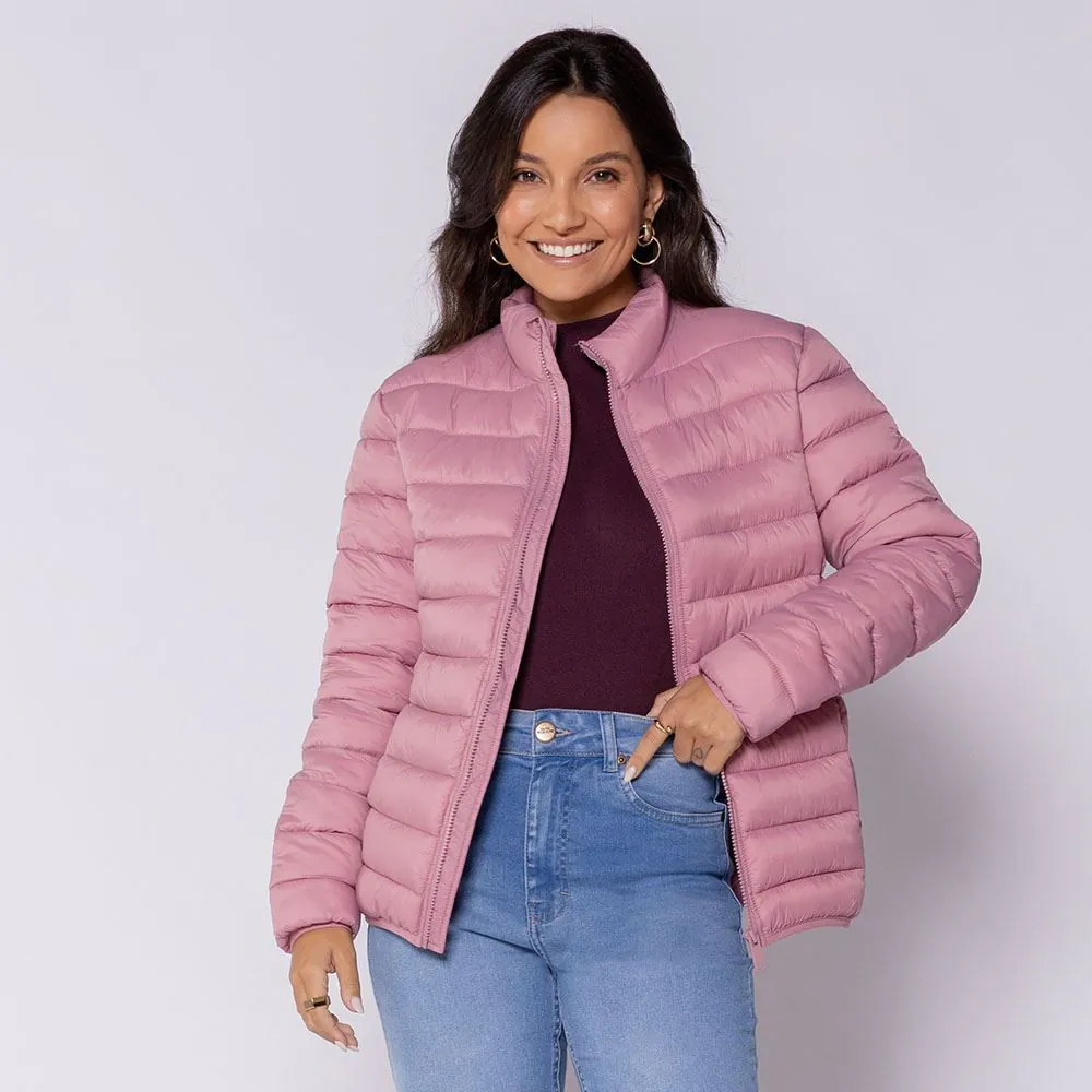 Jaqueta Puffer Feminina Aspen com Elástico Patricia Foster Misterio