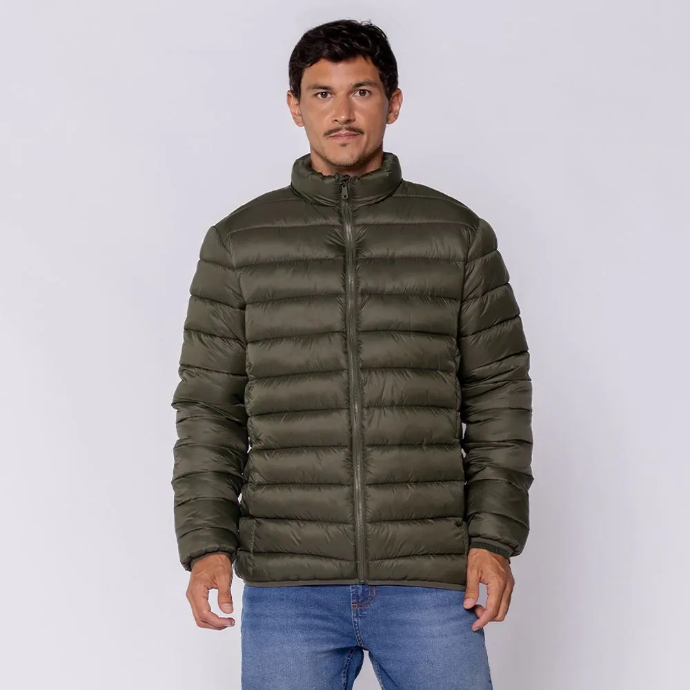 Jaqueta Puffer Masculina Aspen Marc Alain Militar