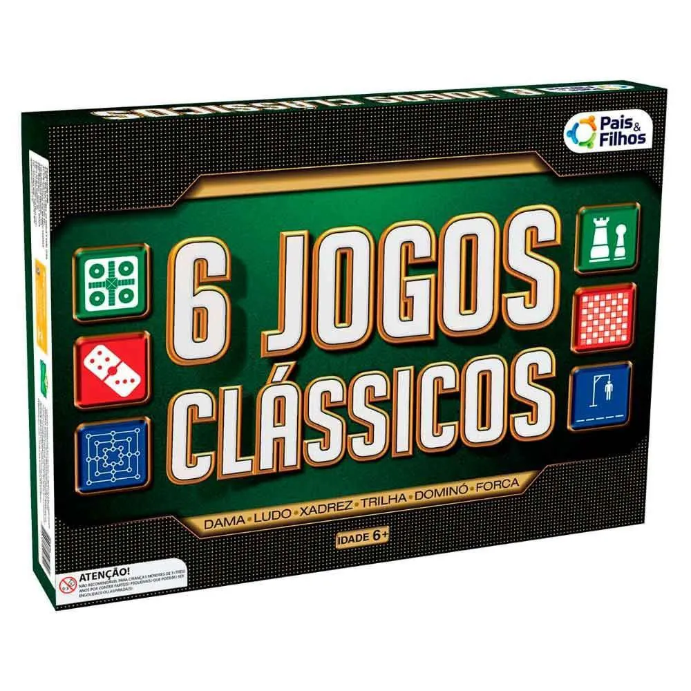 Jogo 6 Jogos Clássicos Pais & Filhos Gala - 2759