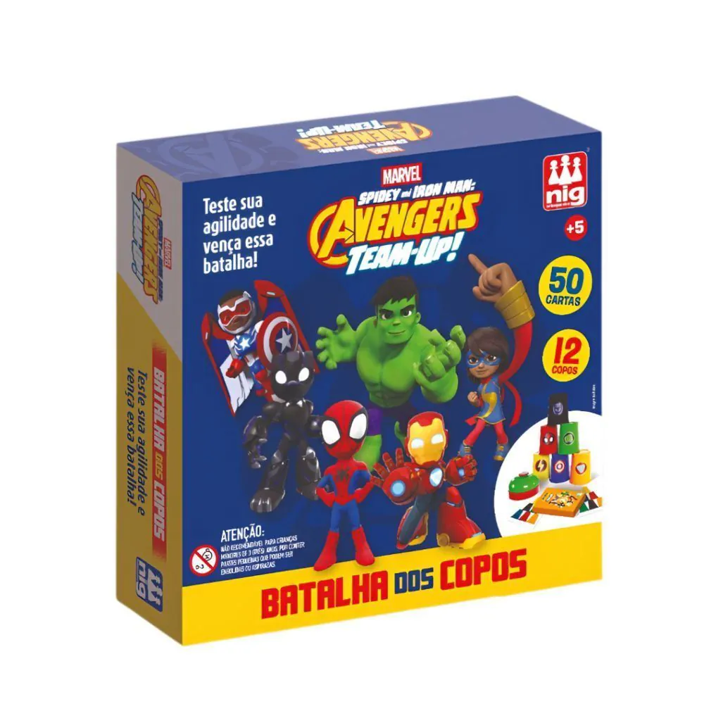 Jogo Batalhas dos Copos Avengers Marvel Nig - 4151