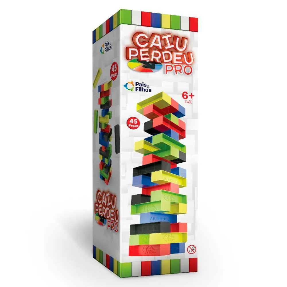 Jogo Caiu Perdeu Pro 45 Peças Pais & Filhos - 790694