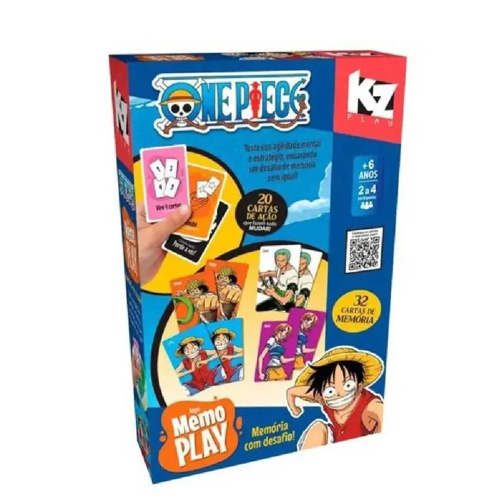Jogo da Memória Memo Play One Piece Elka Kz - 1279