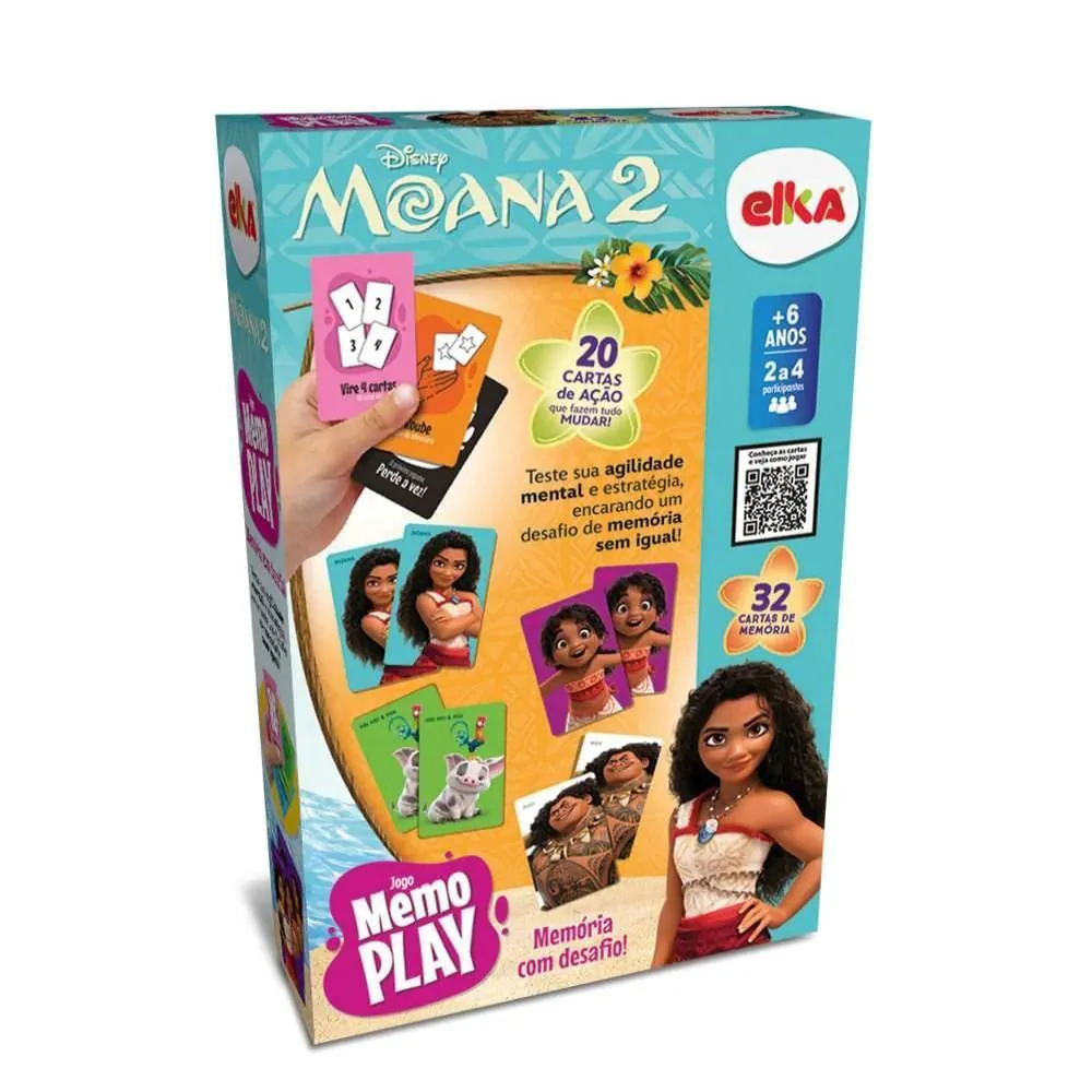 Jogo da Memoria Play Moana 2 Elka - 1295