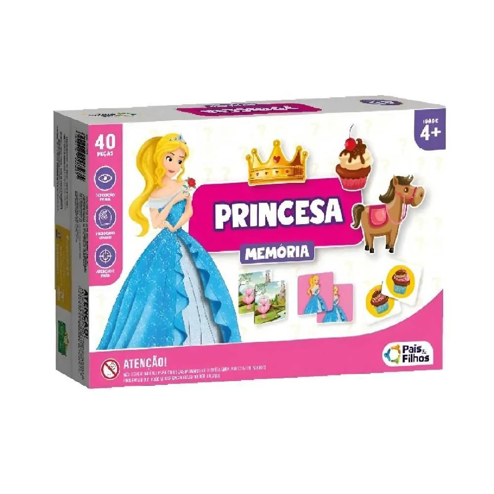 Jogo da Memória Princesa Pais & Filhos - 2824