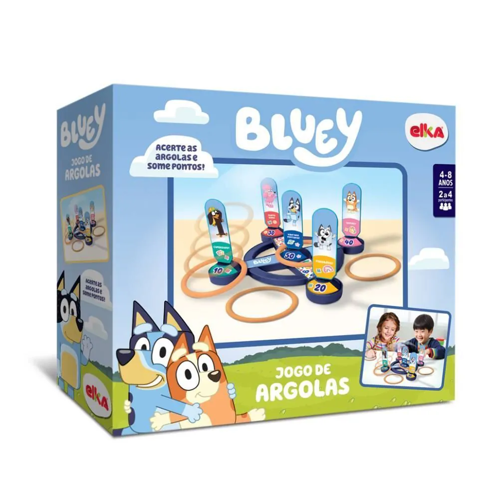 Jogo de Argolas Bluey Elka - 1315