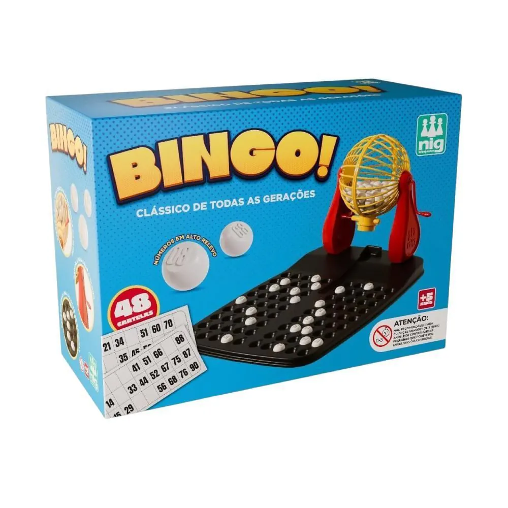 Jogo de Bingo Nig Brinquedos - 1000