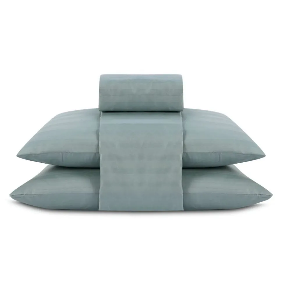 Jogo de Cama 4 Peças Stripe Firenze King - Verde