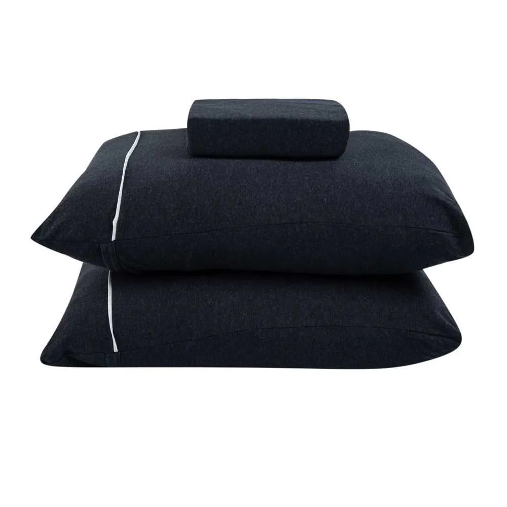 Jogo de Cama King Urban Confort 3 pçs - Preto Mescla
