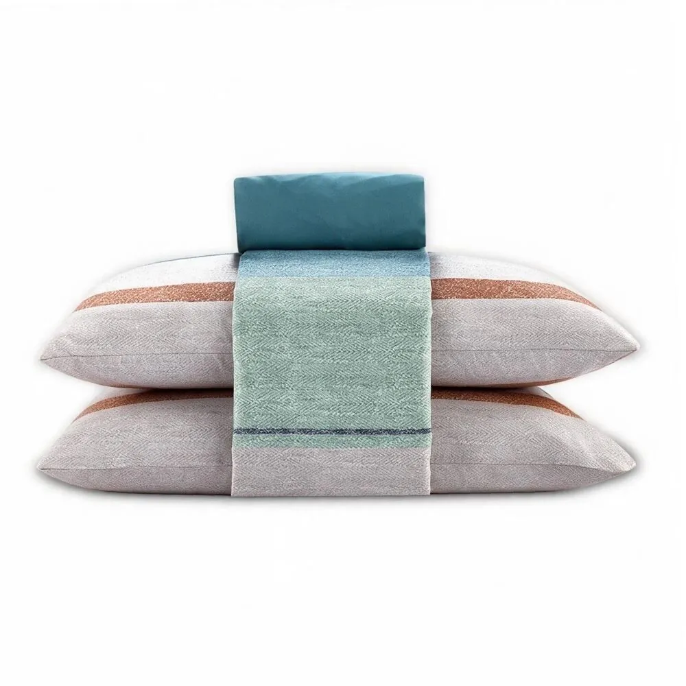 Jogo de Cama King Elegance 4 pçs - Paladio Listra Verde