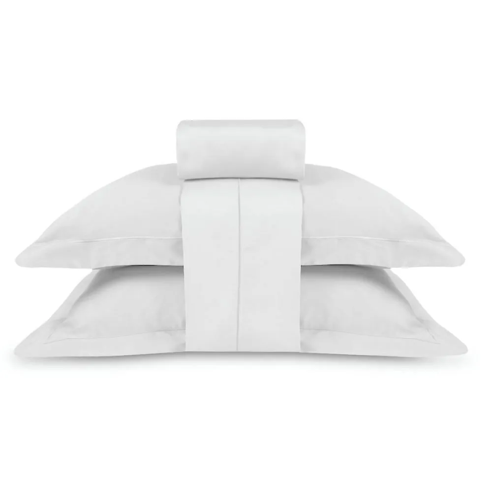 Jogo de Cama Queen 300 Fios Ponto Cheio Buona Fortuna - Branco