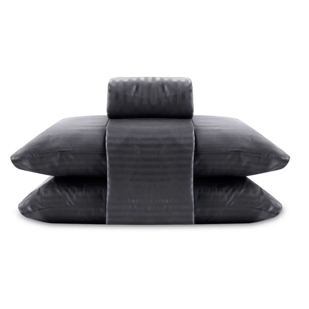 Jogo de Cama Queen Stripe Provence - Cinza
