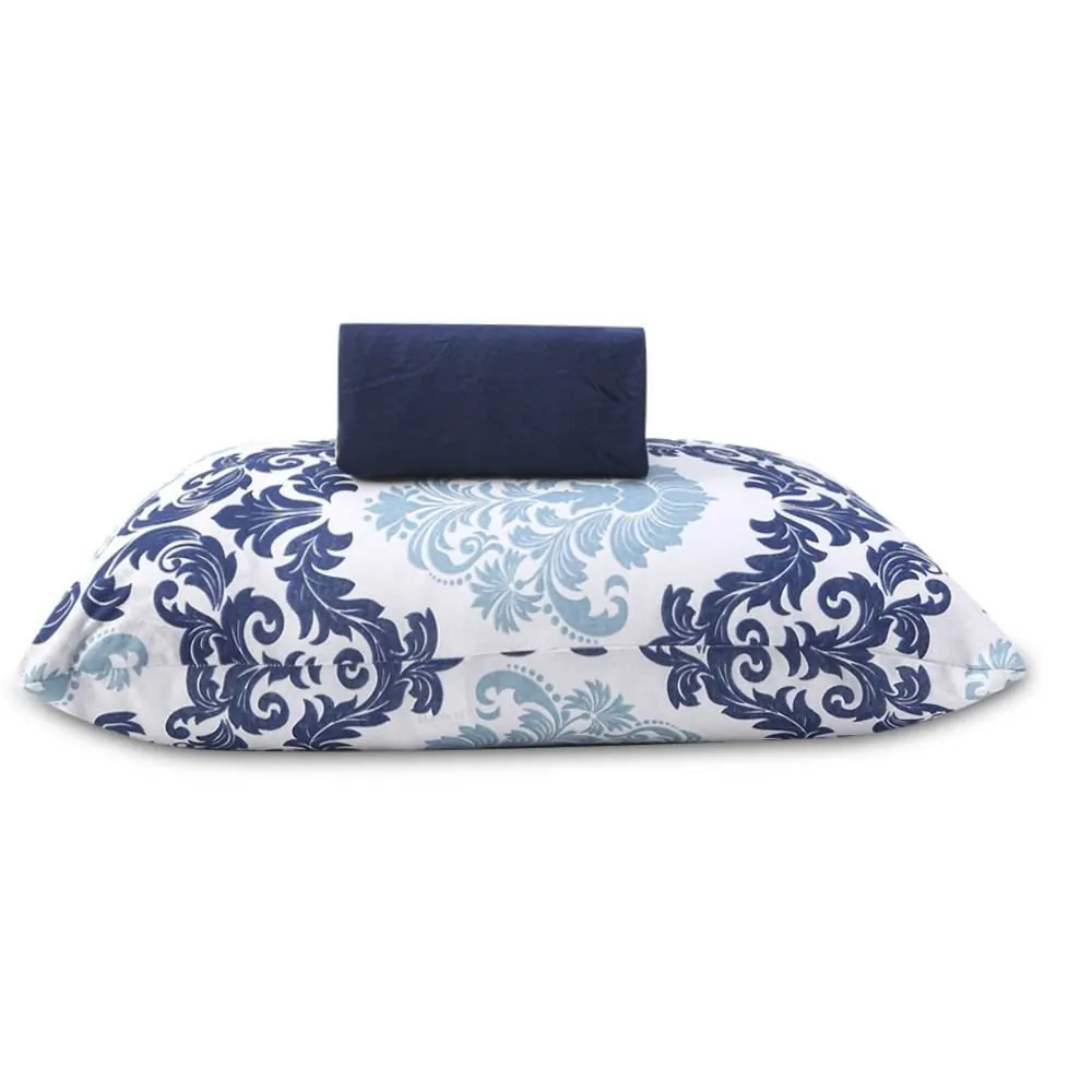 Jogo de Cama Solteiro Malha Paris 2 pçs - Julia Azul