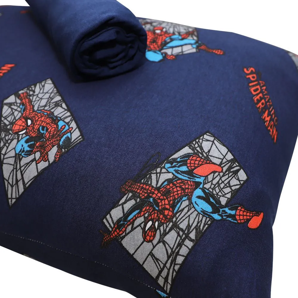 Jogo de Cama Solteiro Marvel Portallar 2 pçs - Spider Amazing Profundo