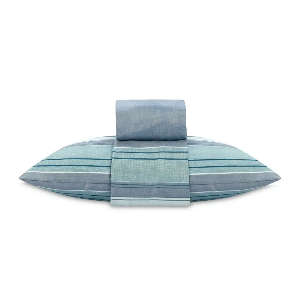 Jogo de Cama Solteiro Napoli 3 Peças - Grey Acqua