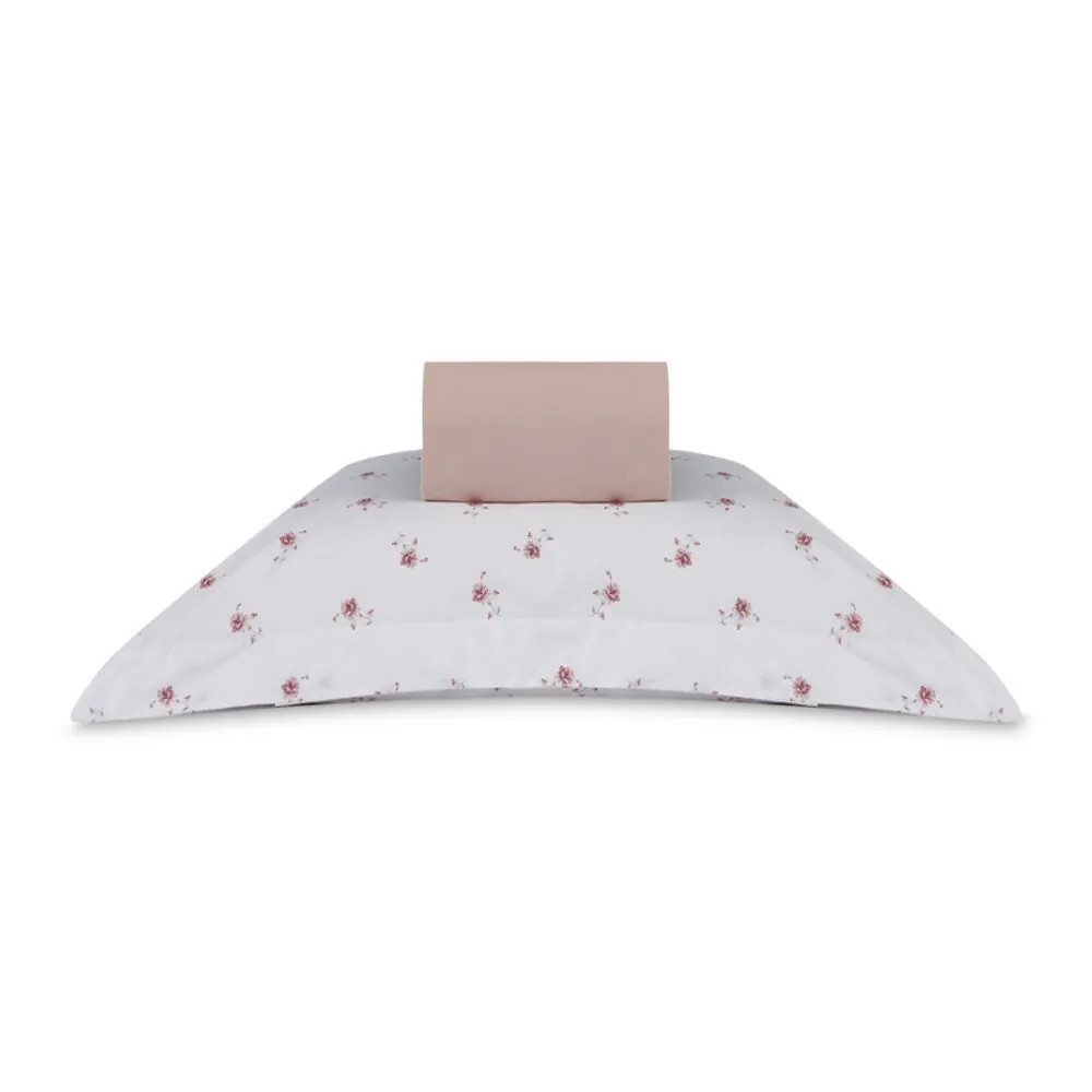 Jogo de Cama Solteiro Percal Buona Fortuna 2 pçs - Violet Rosa