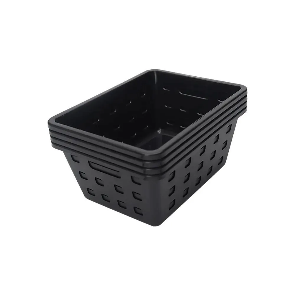 Jogo de Cestos Organizadores 4 Peças Square 1,3 Litro Dasplast - Preto