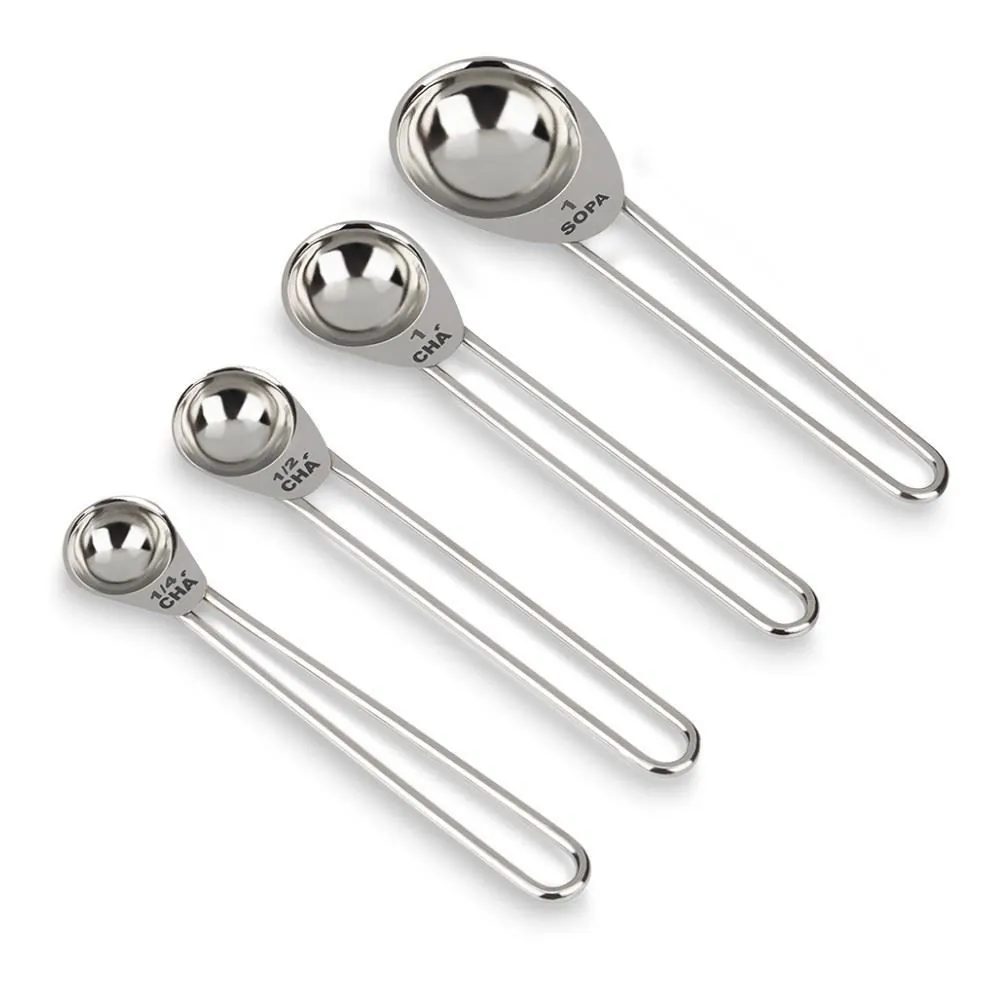 Jogo de Colheres Medidoras Top Pratic Brinox 4 Pçs - Aço Inox