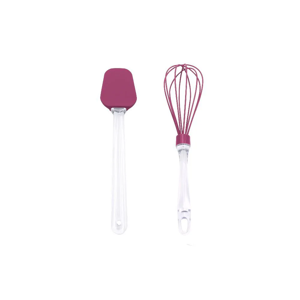 Jogo de Espátula e Batedor Basic 2 Peças - Violeta