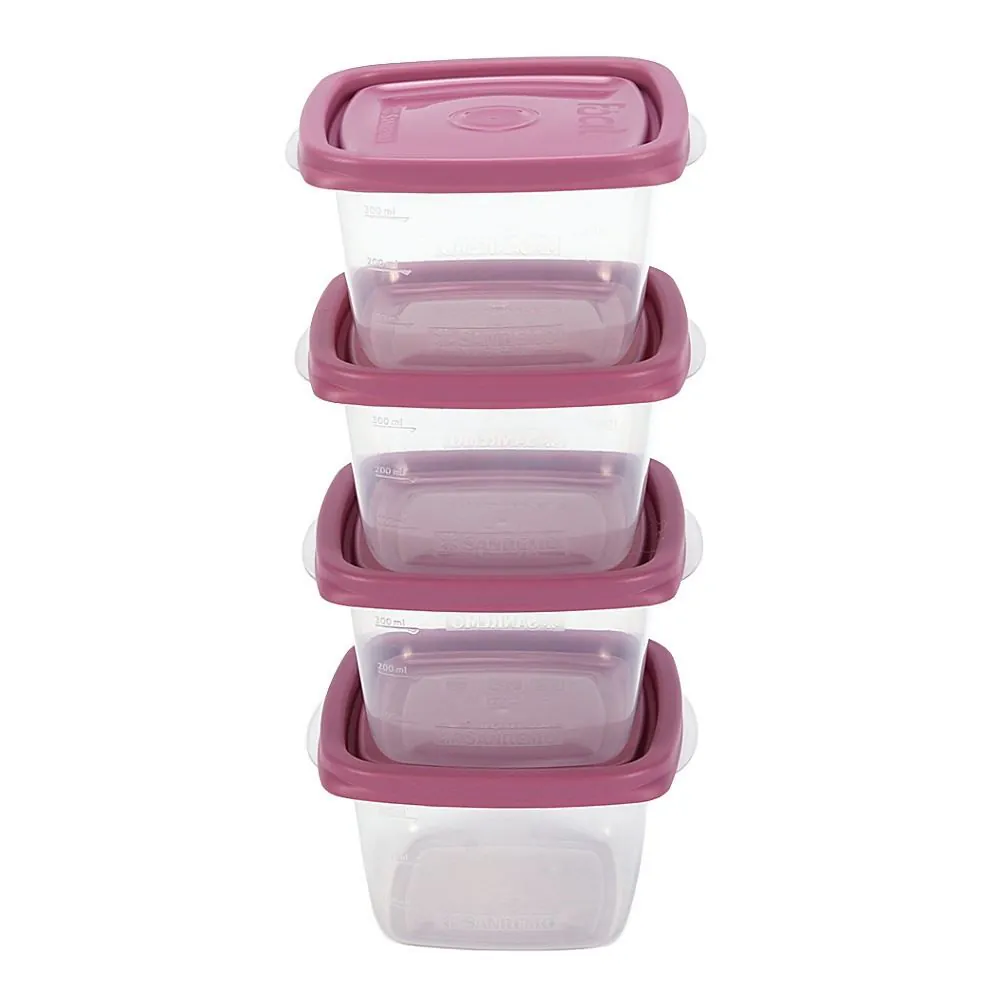 Jogo de Potes com Tampa 4 Peças 360Ml Sanremo - Sortido
