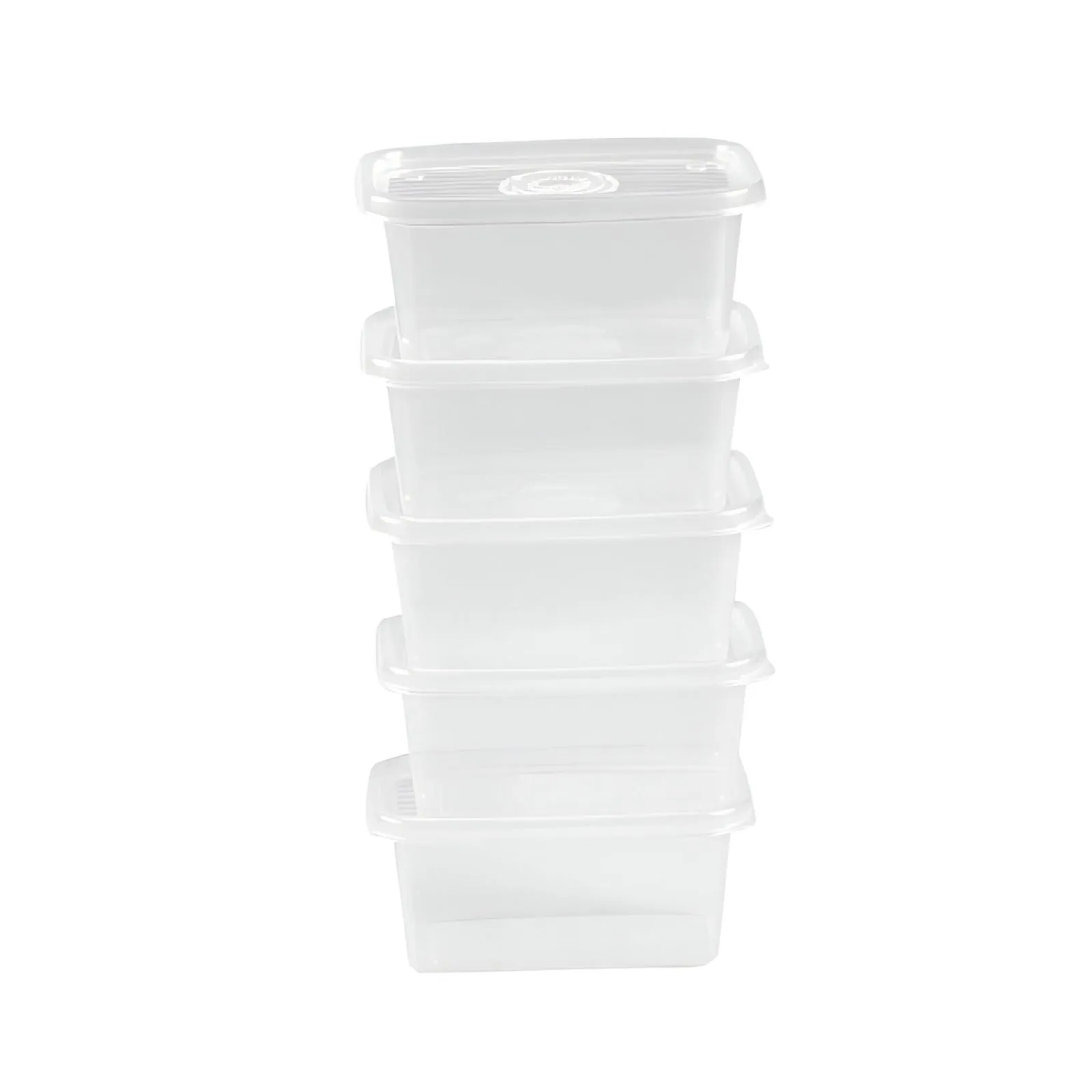 Jogo de Potes Retangular Pop Plasútil 380Ml - 5 Peças