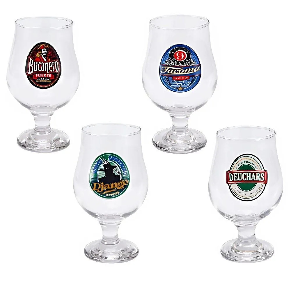 Jogo de Taças de Vidro Happy Hour Ruvolo 380Ml - 4 Peças