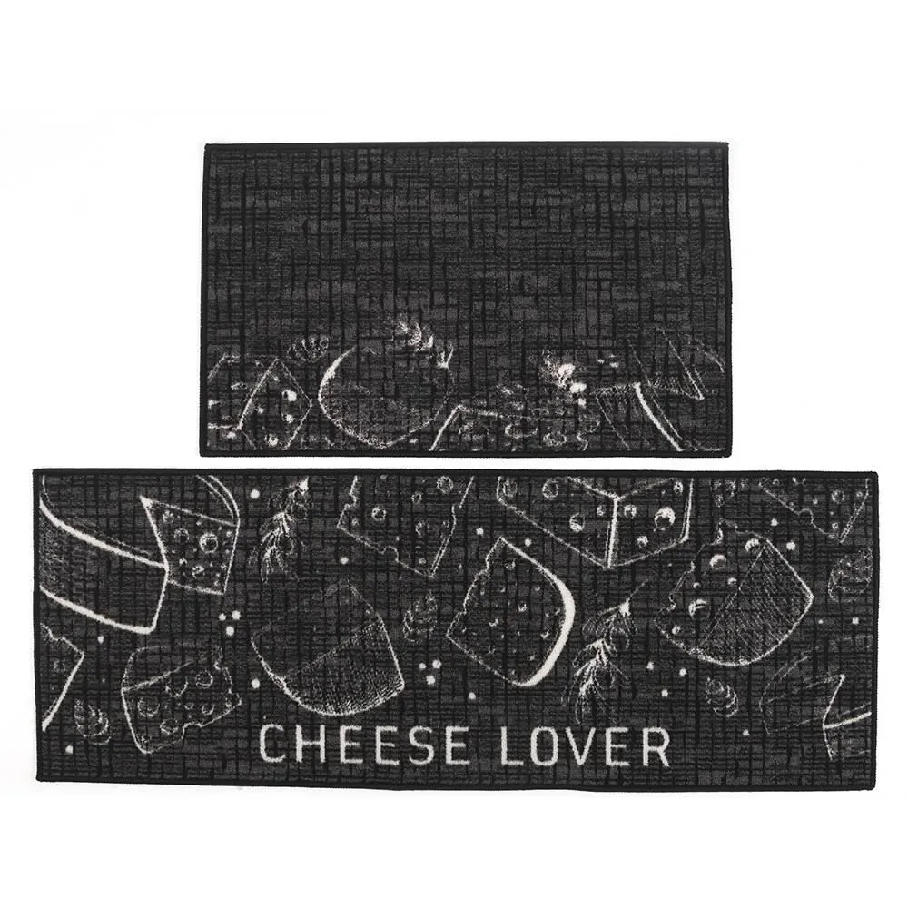 Jogo de Tapetes Napoli para Cozinha 2 Peças - Cheese Lover