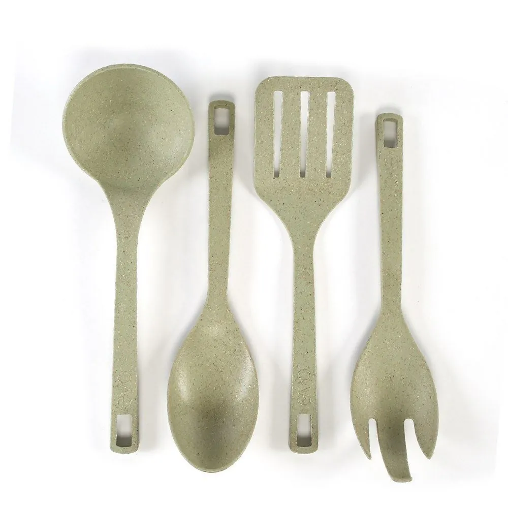 Jogo de Utensílios Verde Tropical Evo - 4 peças