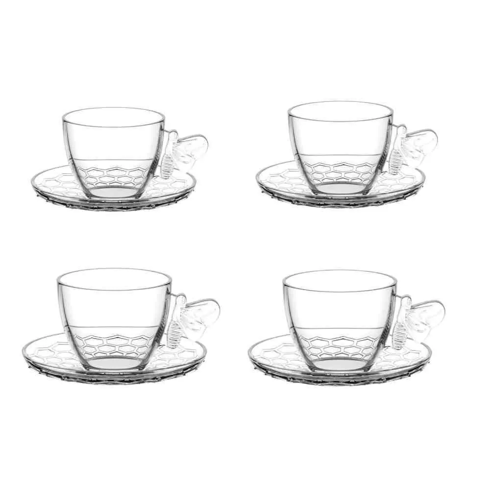 Jogo de Xícaras de Café Bee 8 Peças Hauskraft - 80ml