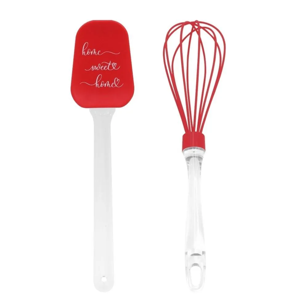 Jogo Espátula e Fouet de Silicone Home Sweet Home - 2 Peças