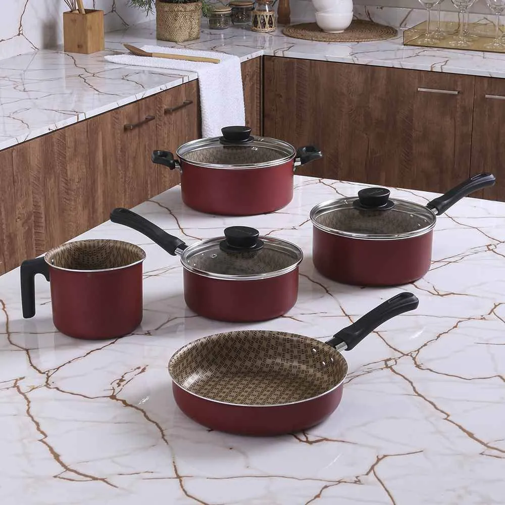Jogo Panela Califórnia Tramontina 5Pçs - Vermelho