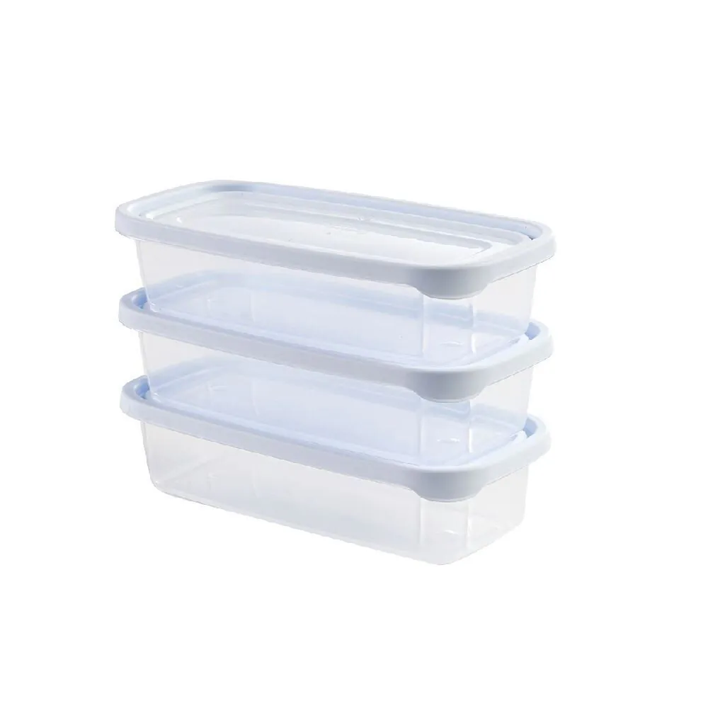 Jogo Potes de Plástico Mais Plasvale 710Ml - 3 Peças