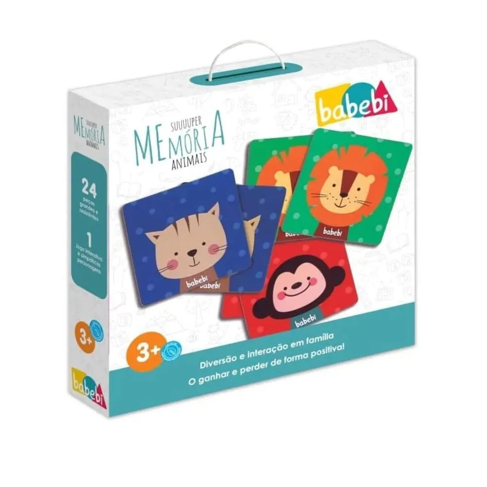 Jogo Super Memória Animais da Floresta - Brinquedos Babebi