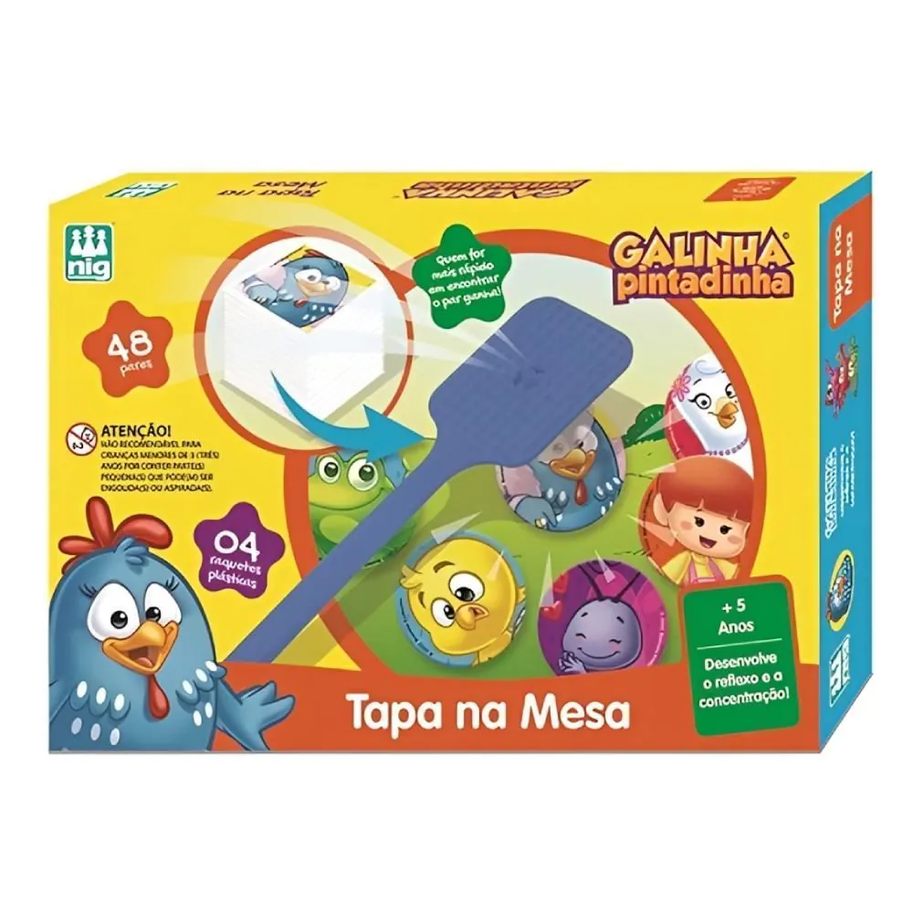 Jogo Tapa na Mesa Galinha Pintadinha Nig - 723